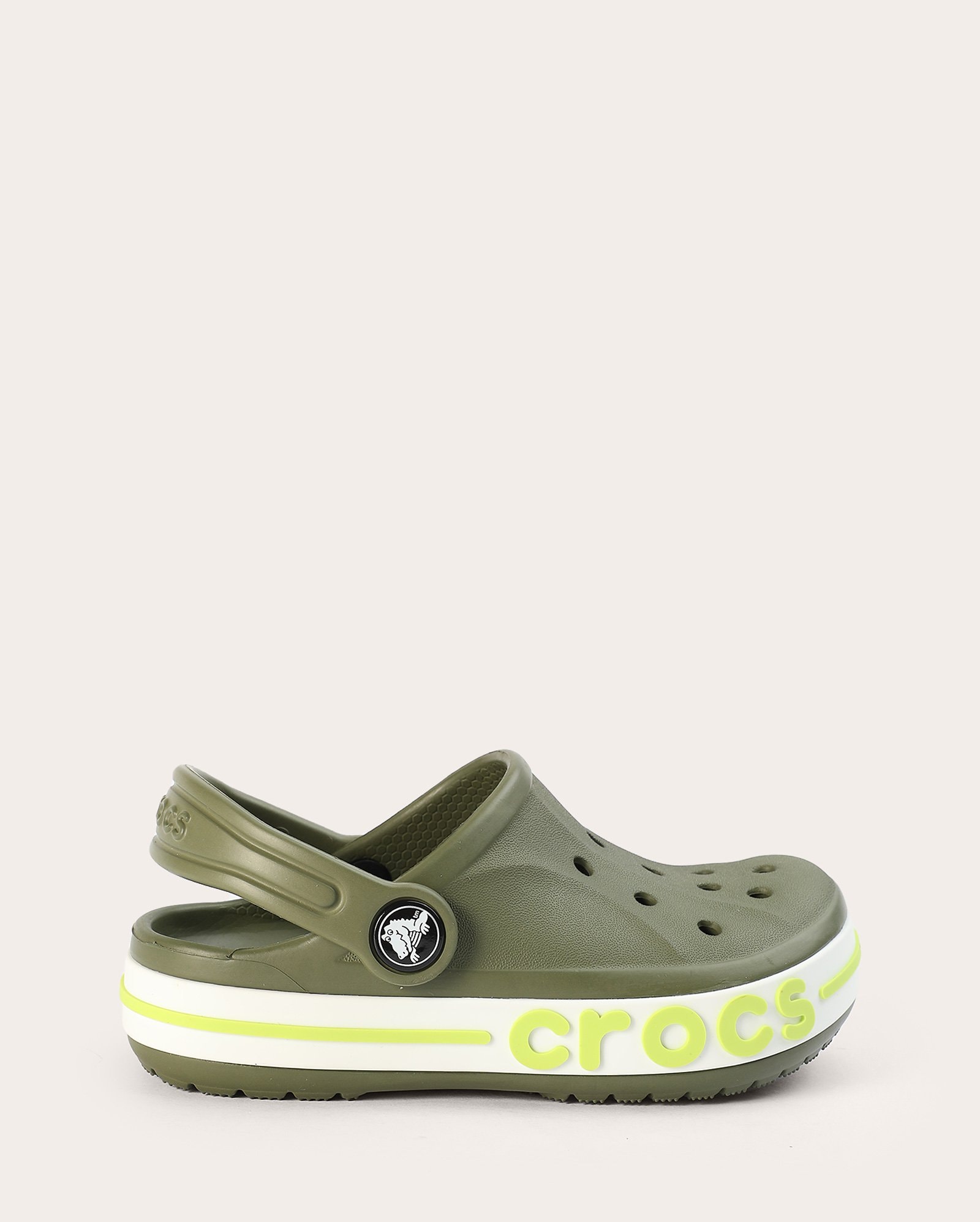 Sandália infantil clog bayaband - verde | Crocs