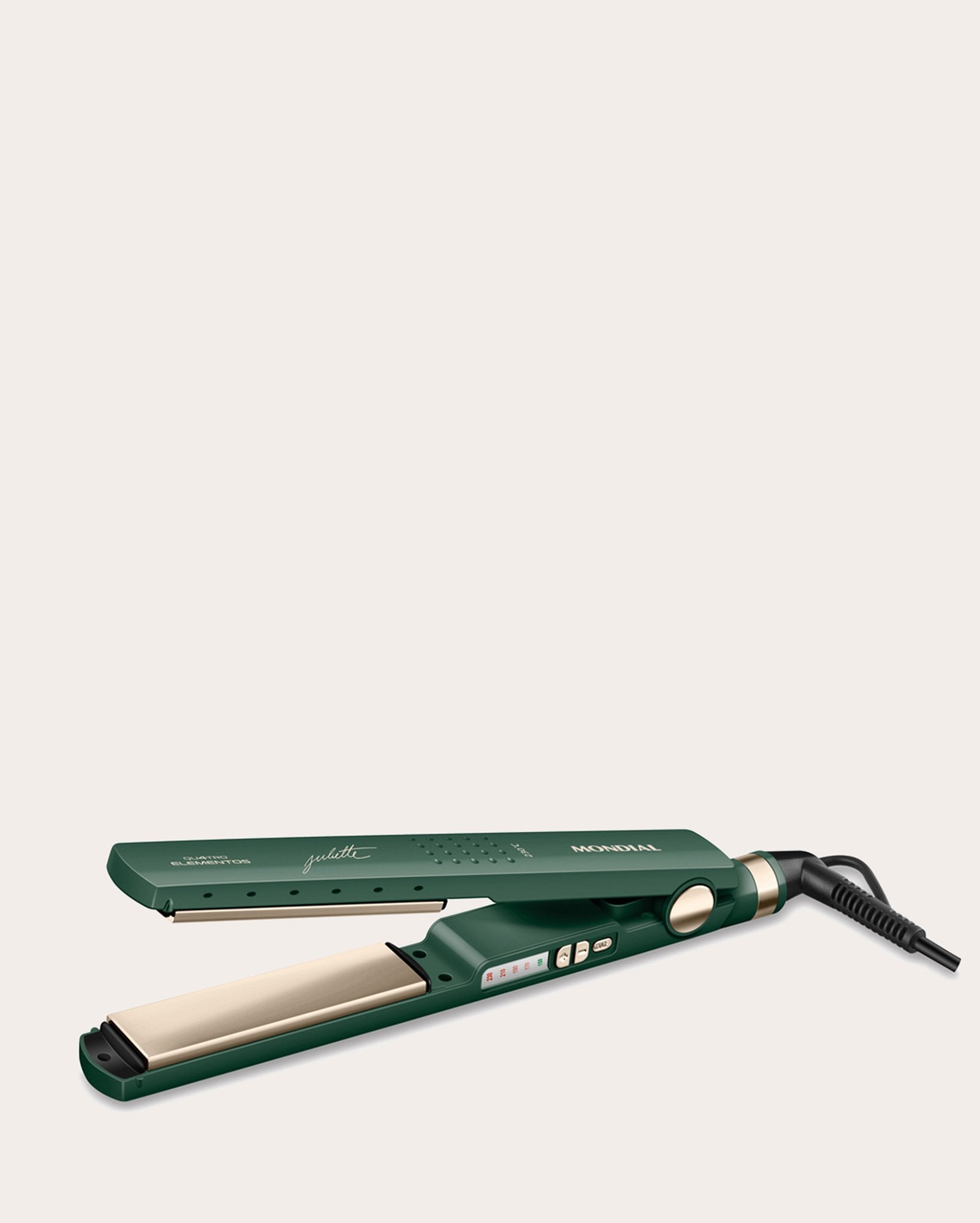 Prancha alisadora bivolt Qu4tro Elementos - verde | Mondial