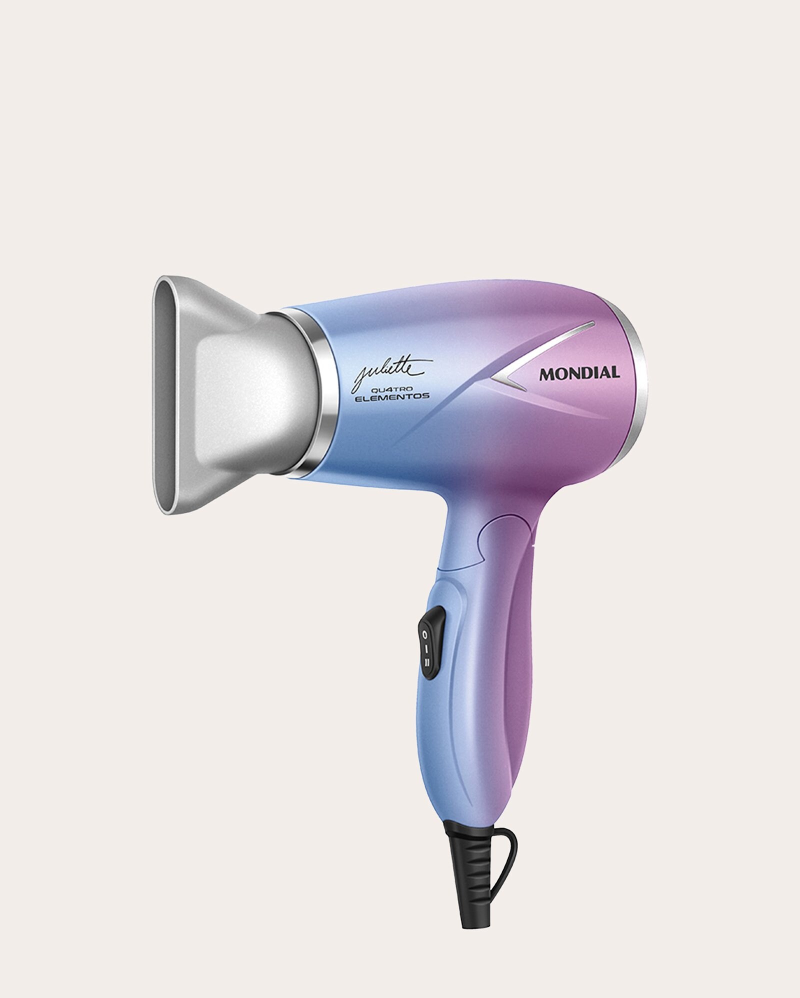 Secador de cabelo travel bivolt Qu4tro Elementos - multicor | Mondial