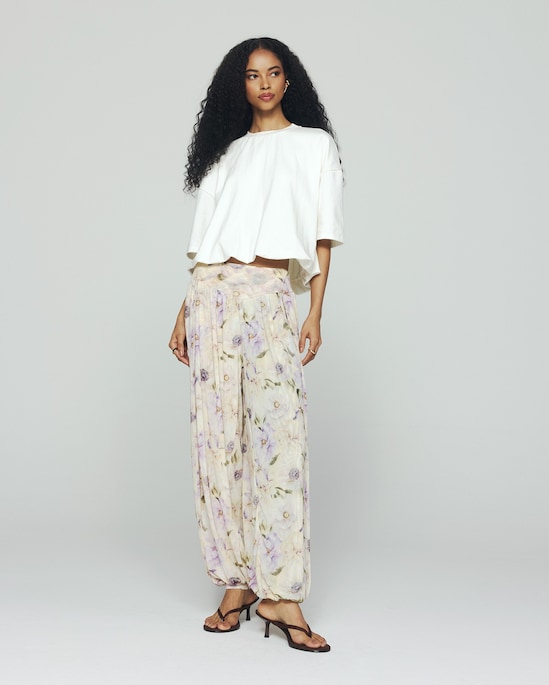 Blusa feminina balonê ampla - branca