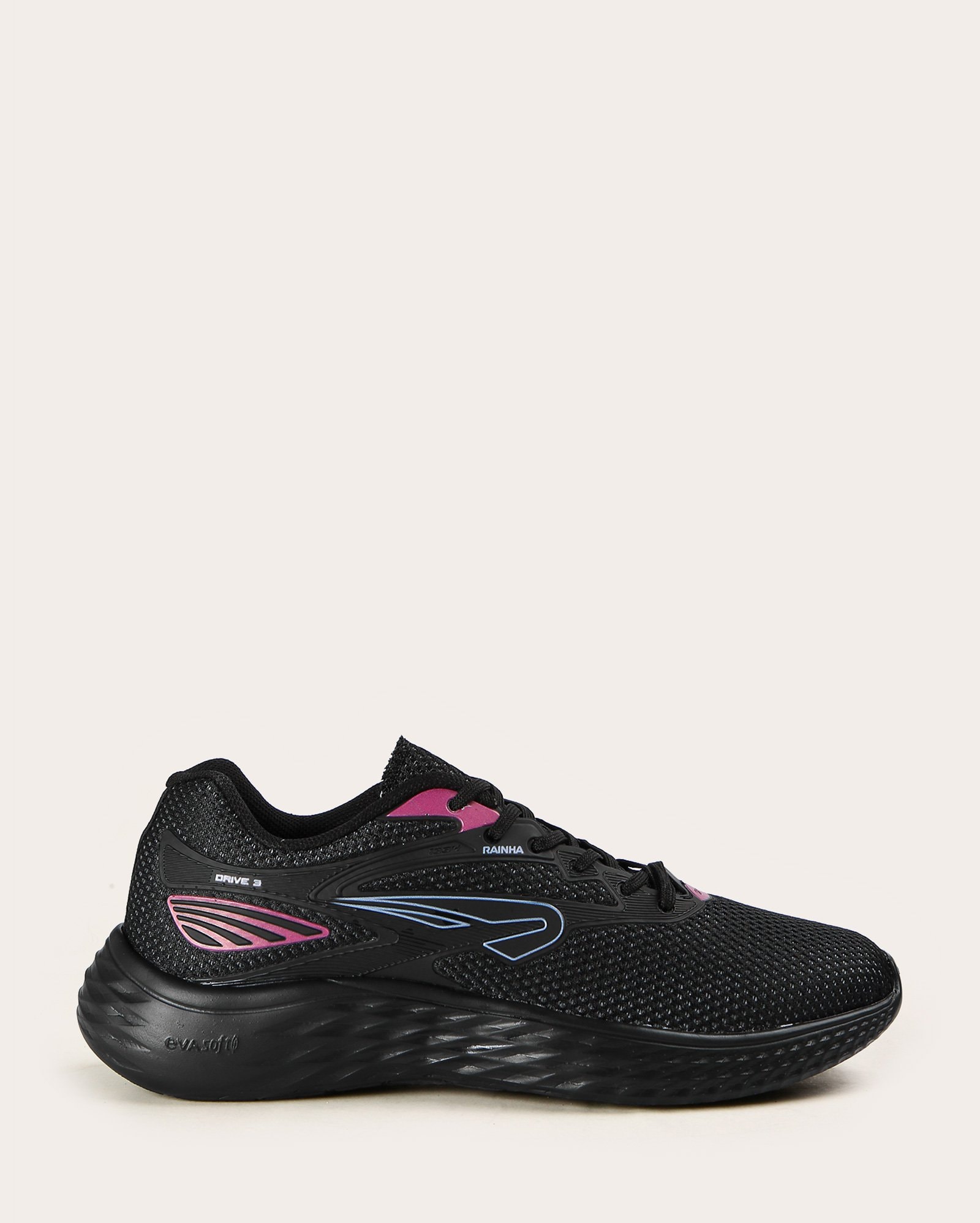 Tênis feminino esportivo Drive III - Preto | Rainha