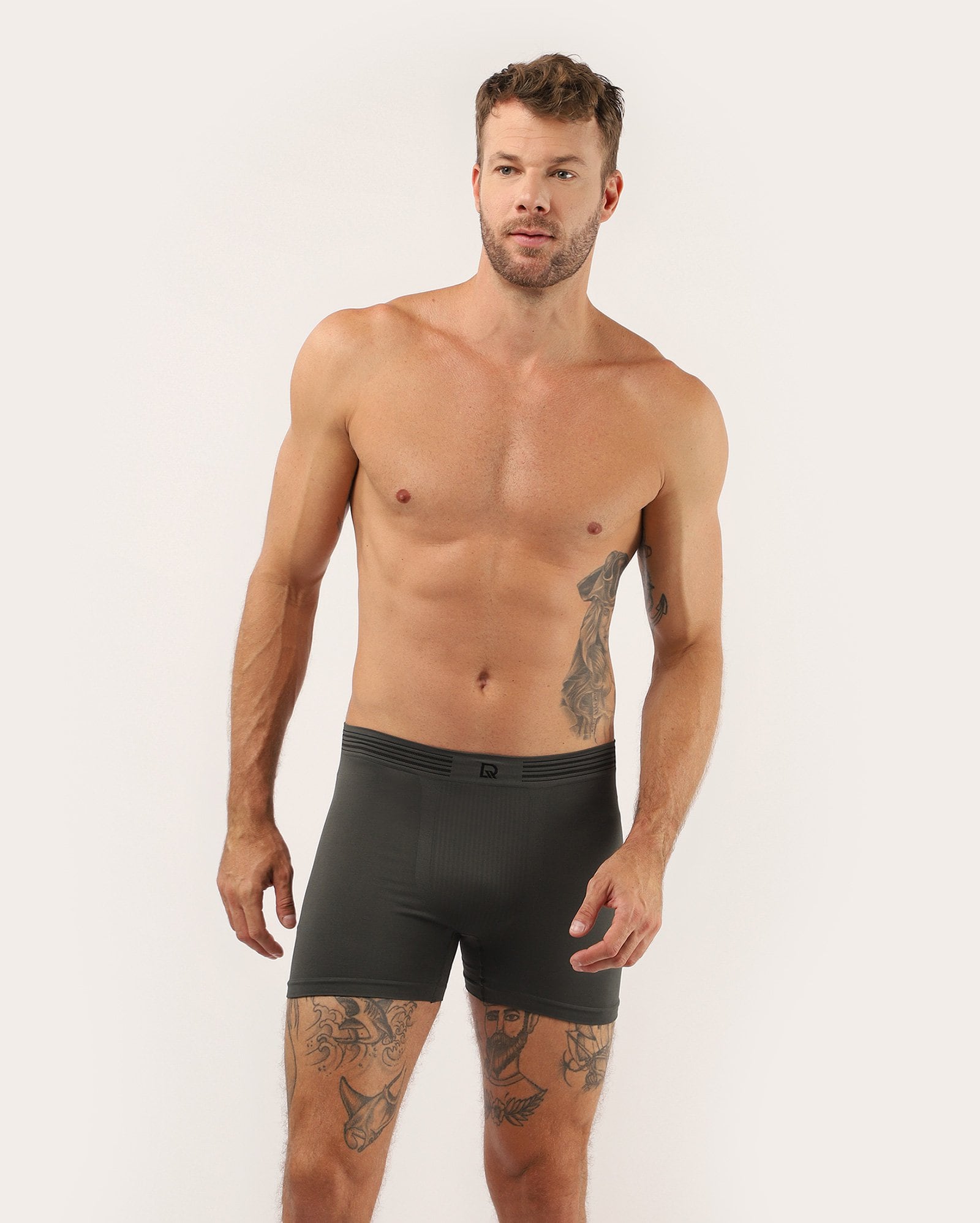 Cueca boxer microfibra sem costura - verde | Delrio