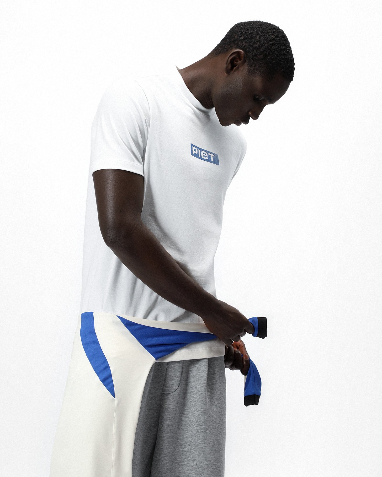Camiseta regular Piet + Pool - Branco