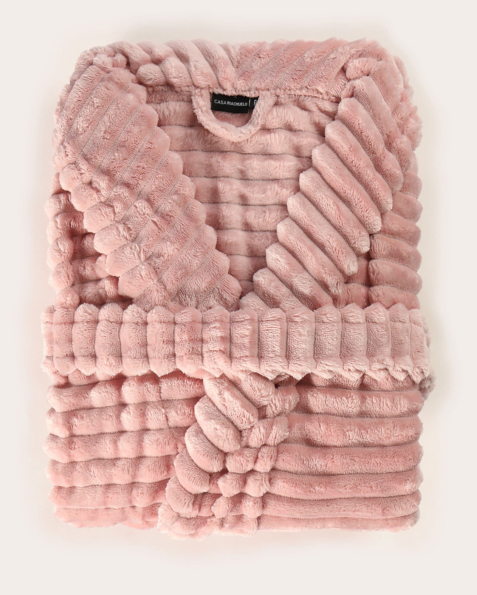 Roupão feminino canelado - rosa | Casa Riachuelo