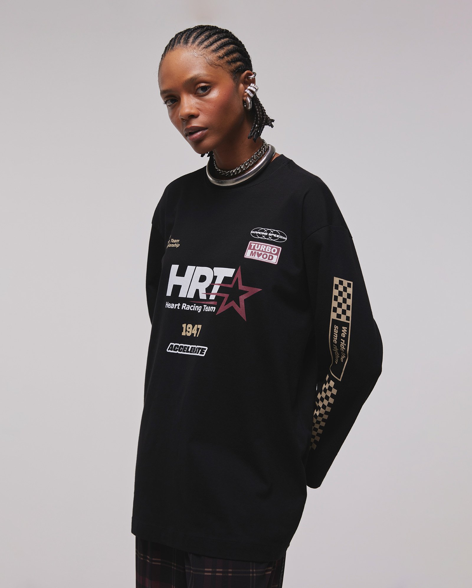 Camiseta feminina oversized - Preto | Juliana Jabour - Special Edition