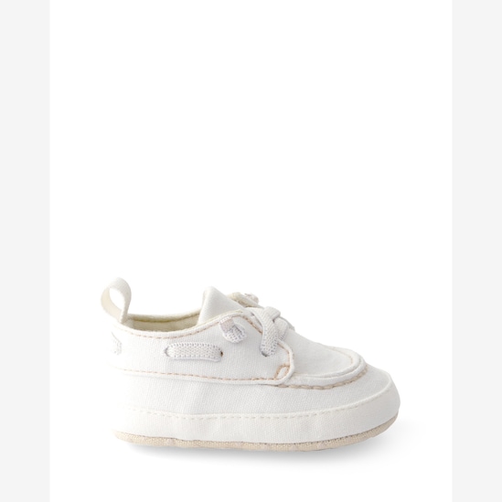 Mocassim bebê pespontado - branco | Carter's