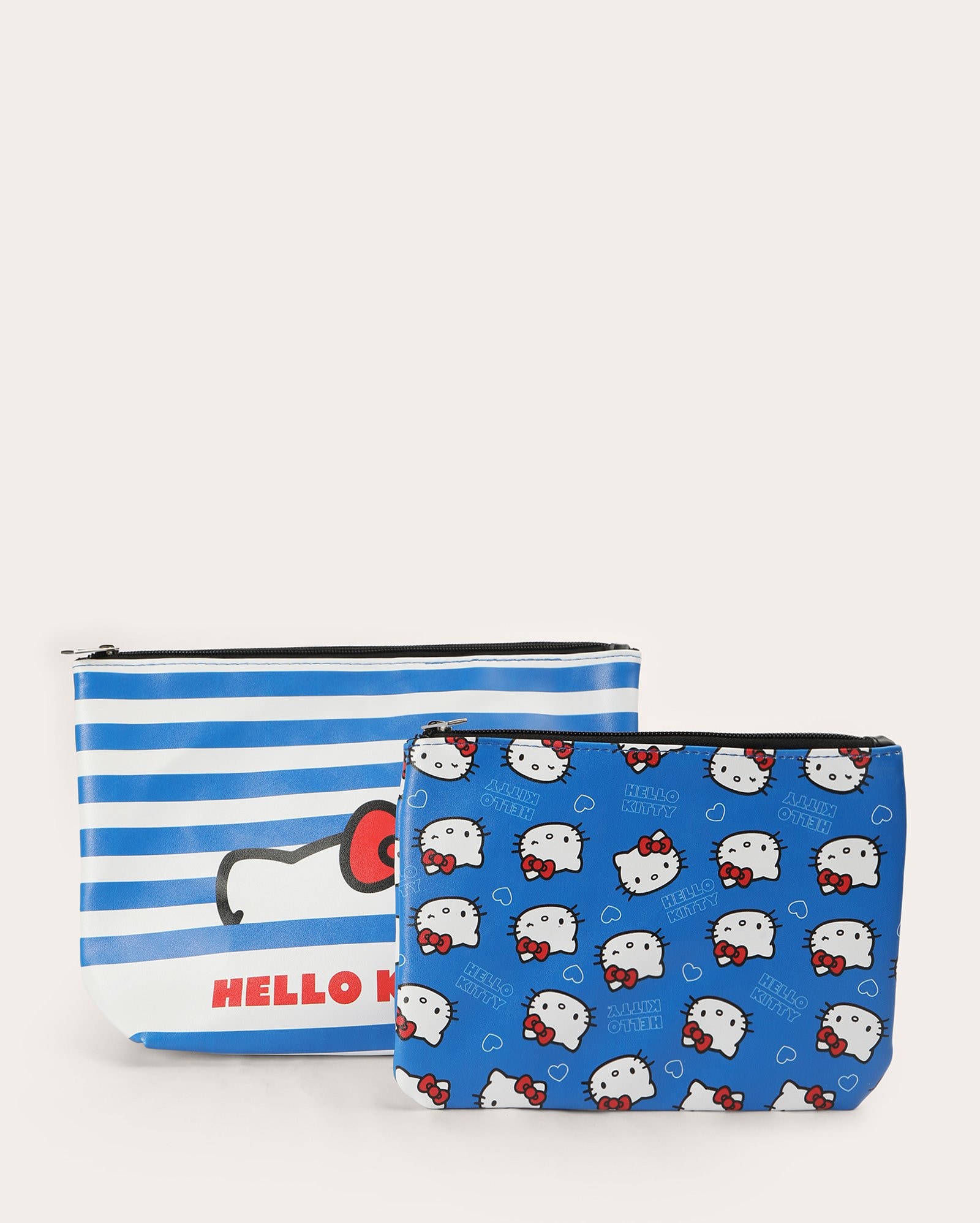 Kit necessaire feminina 2 peças Hello Kitty - Azul | Semax