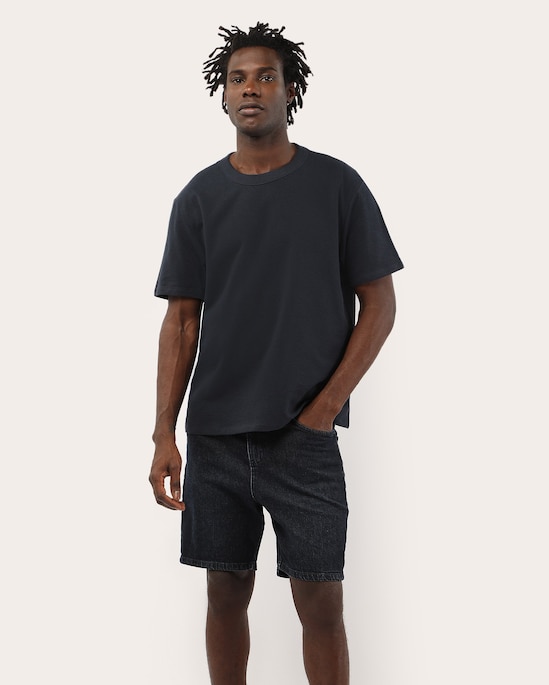Bermuda jeans masculina slim - Denim Escuro | Pool Jeans