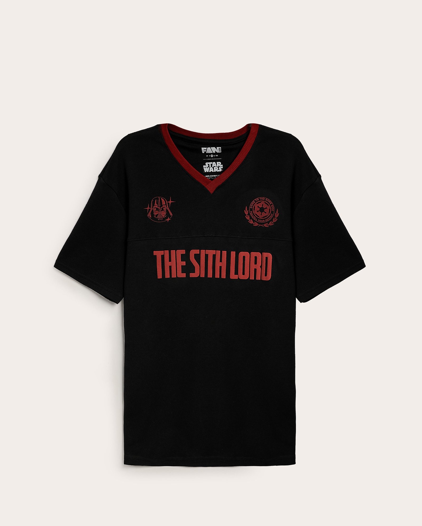 Camiseta masculina gola v The Sith Lord - preta | FANLAB