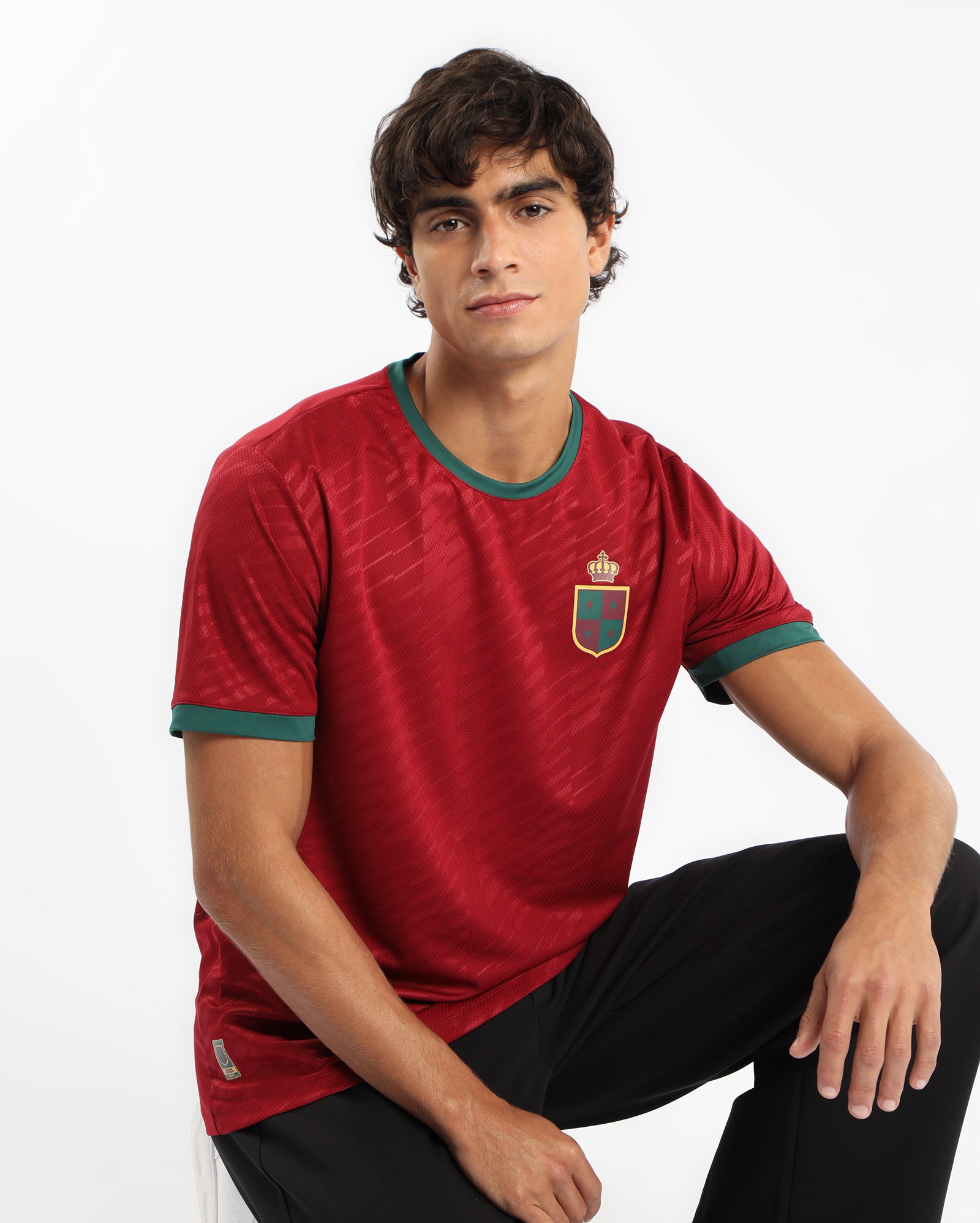 Camiseta masculina regular Portugal - vermelha | Body Work