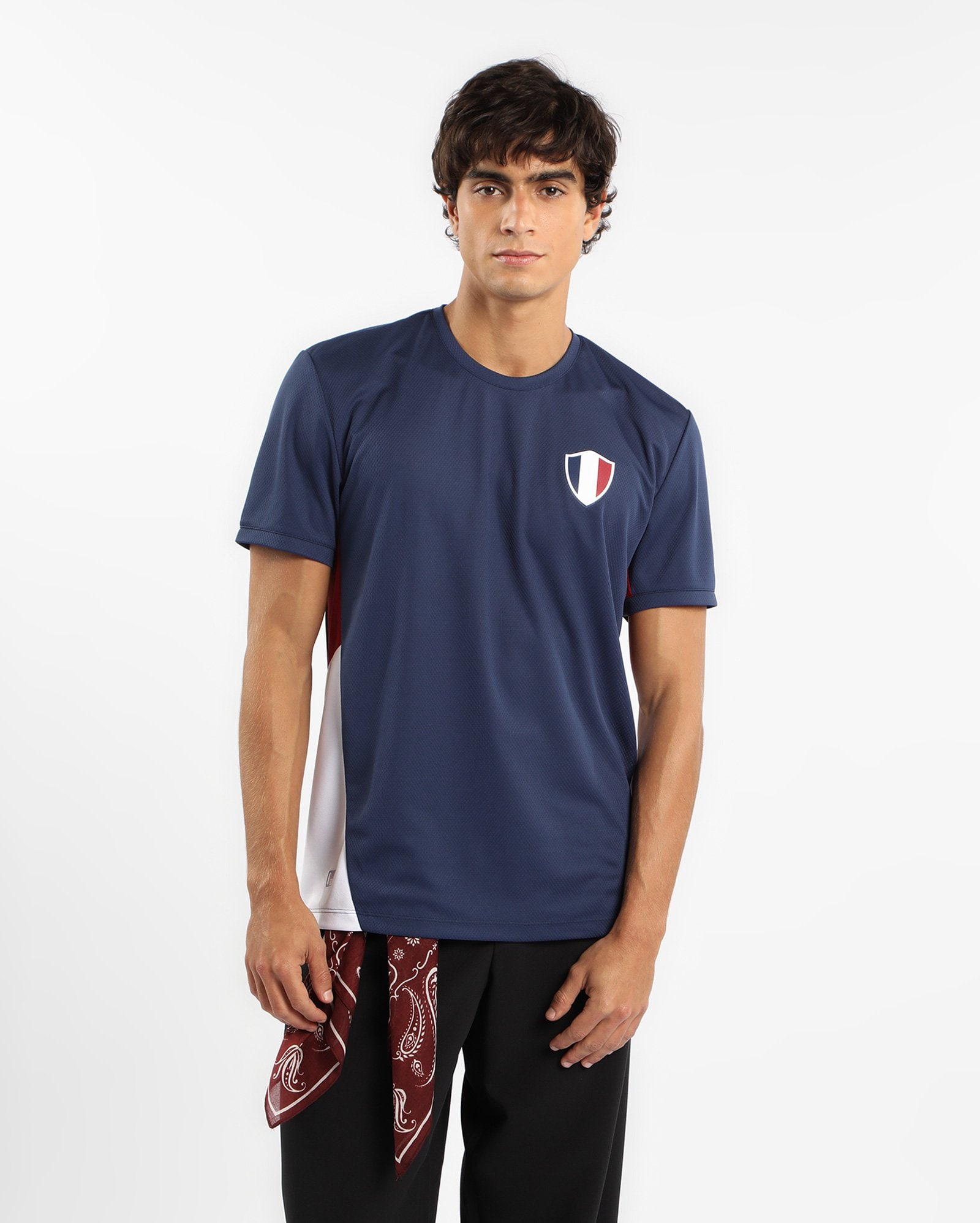 Camiseta masculina regular França - azul | Body Work