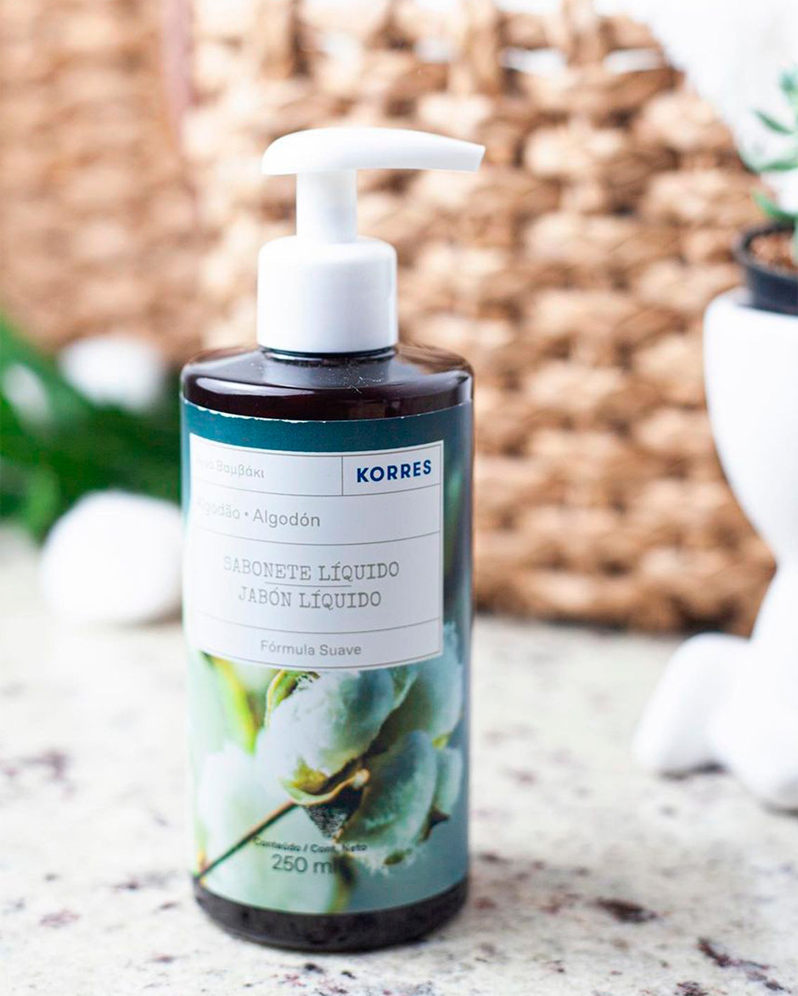 Sabonete líquido algodão 250ml | Korres