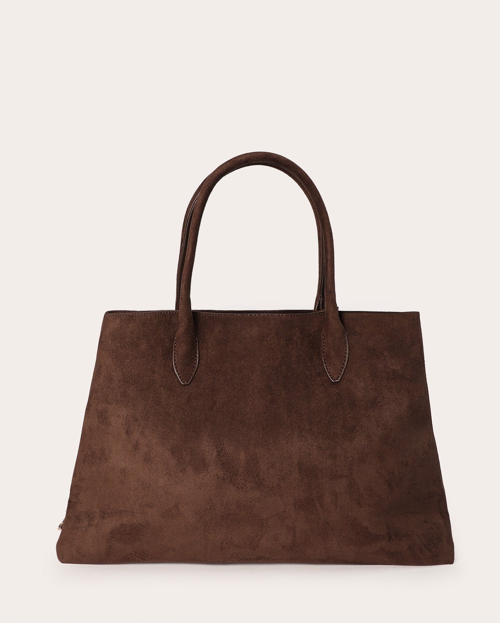 Riachuelo | Bolsa feminina suede tote ampla - marrom