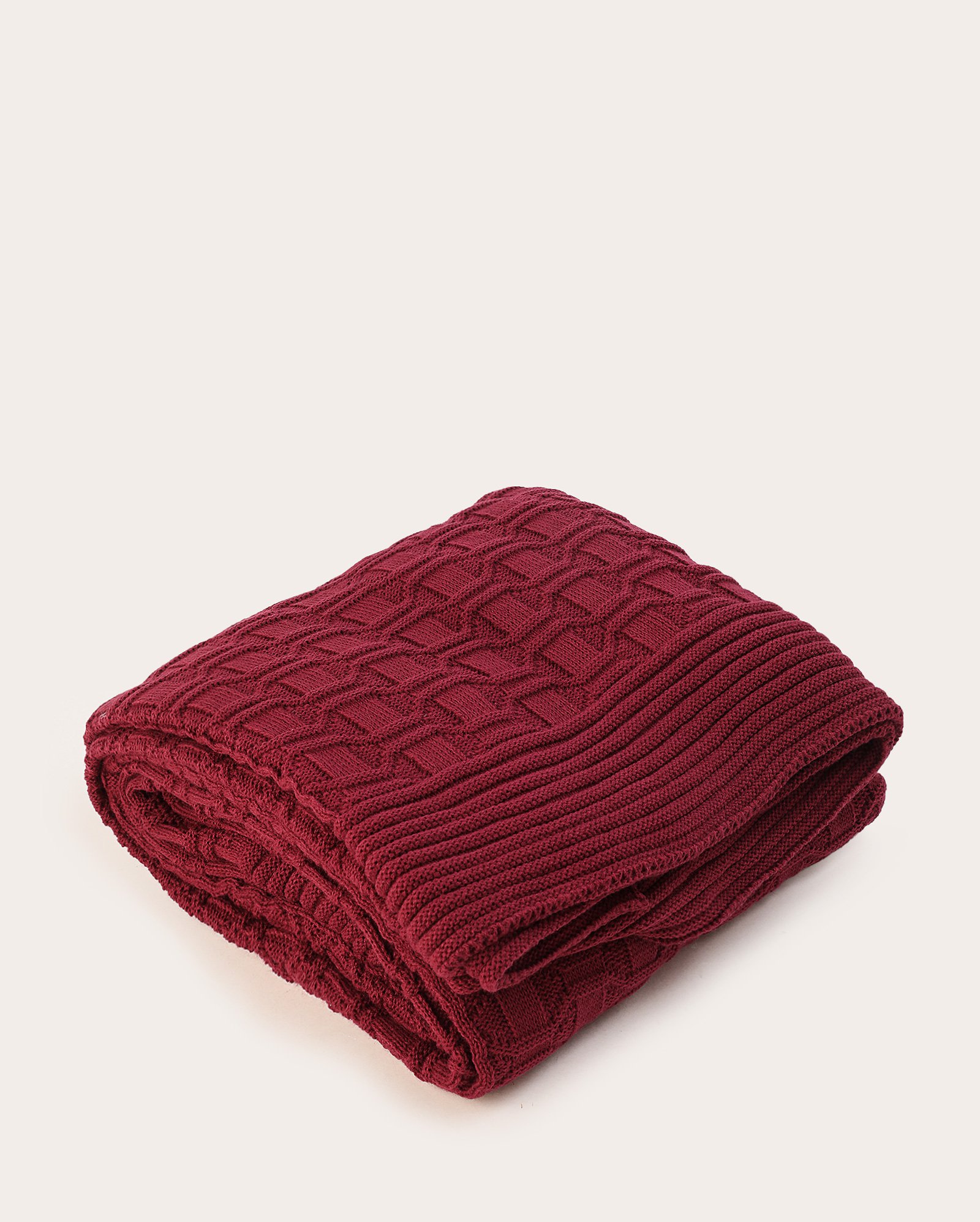 Manta decorativa para sofá Diamond 120x150cm - ÚNICO Vermelho Escuro | Casa Riachuelo