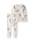 Pijama longo infantil 2 peças em plush ganso - bege | Carter's