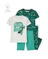 Pijama infantil 4 peças lagarto - multicor | Carter's