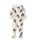 Macacão pijama bebê em fleece pinguim - bege | Carter's