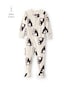 Macacão pijama bebê em fleece pinguim - bege | Carter's
