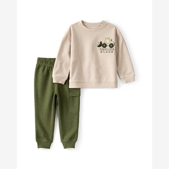 Conjunto longo infantil 2 peças hauling along - multicor | Carter's