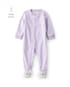 Macacão infantil em fleece coração coala - lilás | Carter's