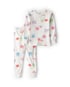 Pijama longo infantil 2 peças em plush monstrinhos - off-white | Carter's