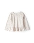 Blusa infantil com babados corações - bege | Carter's