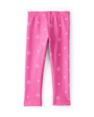 Calça legging infantil peluciada neve - rosa | Carter's