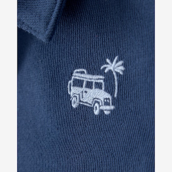 Conjunto curto infantil 2 peças polo - azul | Carter's