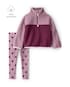 Conjunto Carter's infantil menina em sherpa coração 2 peças - Lilás