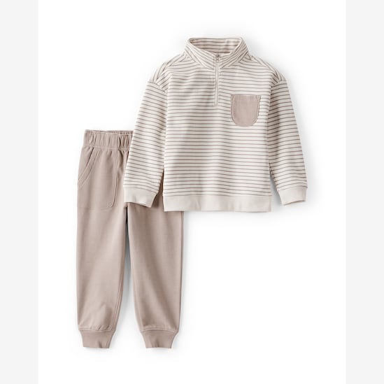 Conjunto longo infantil 2 peças listrado - multicor | Carter's