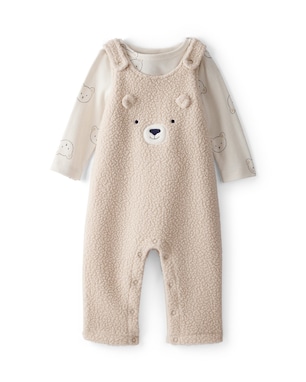 Jardineira bebê sherpa com blusa - multicor | Carter's