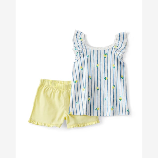 Conjunto curto infantil 2 peças limão - multicor | Carter's
