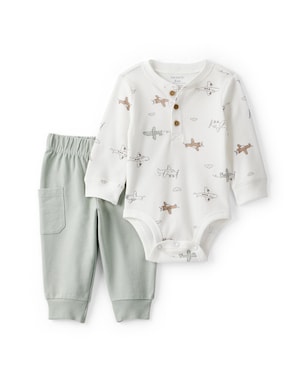 Conjunto longo infantil 2 peças avião - multicor | Carter's