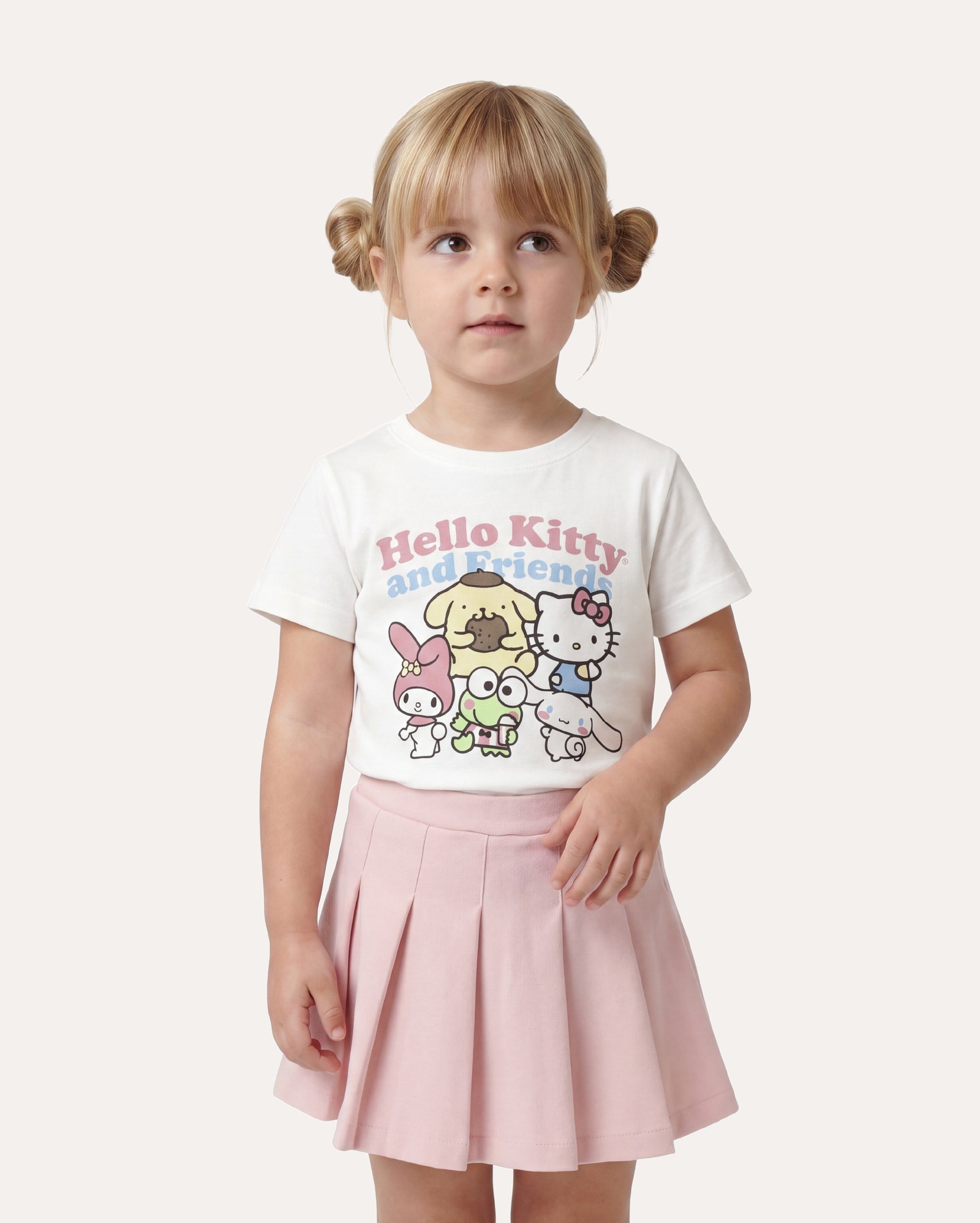 Camiseta infantil Hello Kitty e amigos 1-6A - off-white | Sanrio