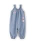 Macacão jeans bebê bordadinhos - denim médio | Carter's