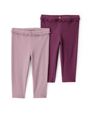 Kit calça bebê 2 peças caneladas - multicor | Carter's