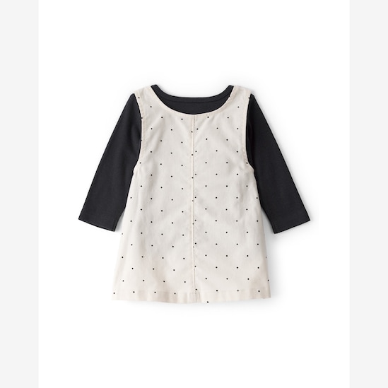 Salopete bebê poá com blusa e meia calça - multicor | Carter's