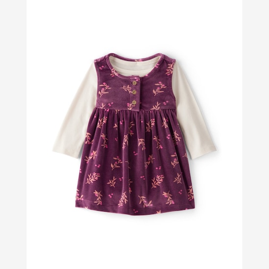 Salopete bebê em plush com body - multicor | Carter's