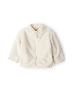 Jaqueta bebê em pelúcia - off-white | Carter's