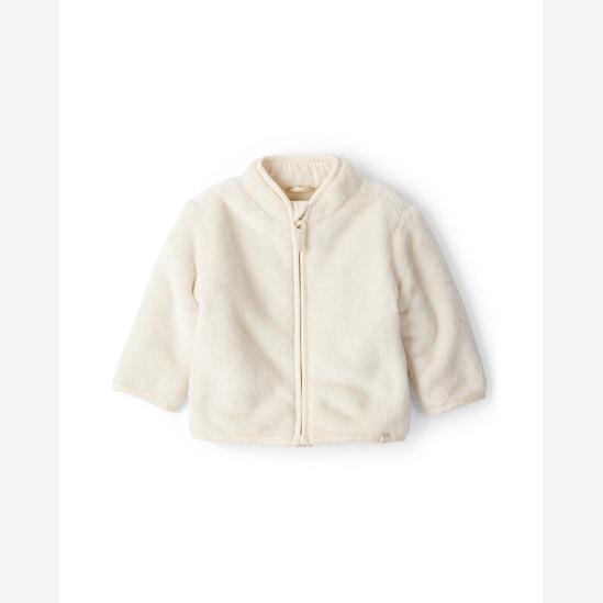 Jaqueta bebê em pelúcia - off-white | Carter's