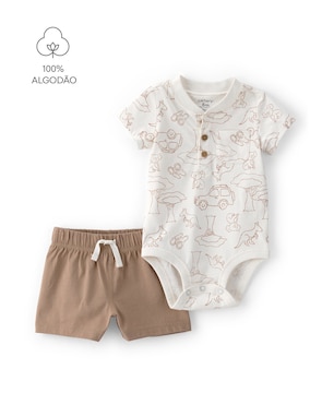 Conjunto curto bebê 2 peças safari - multicor | Carter's