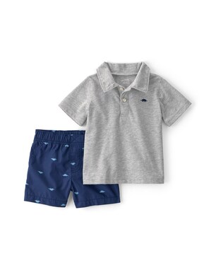 Conjunto curto bebê 2 peças dinossauro - multicor | Carter's
