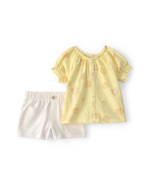Conjunto curto bebê 2 peças conchas - multicor | Carter's