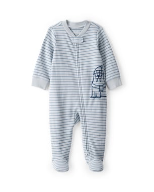 Macacão bebê com pezinho foca - azul | Carter's