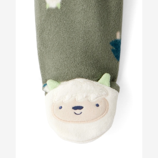 Macacão bebê em fleece monstrinhos - verde | Carter's