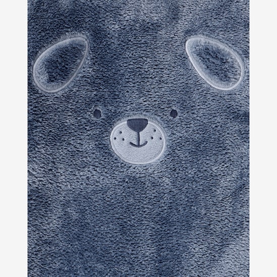 Macacão bebê peluciado urso - azul | Carter's