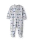 Macacão bebê com pezinho trem - cinza | Carter's