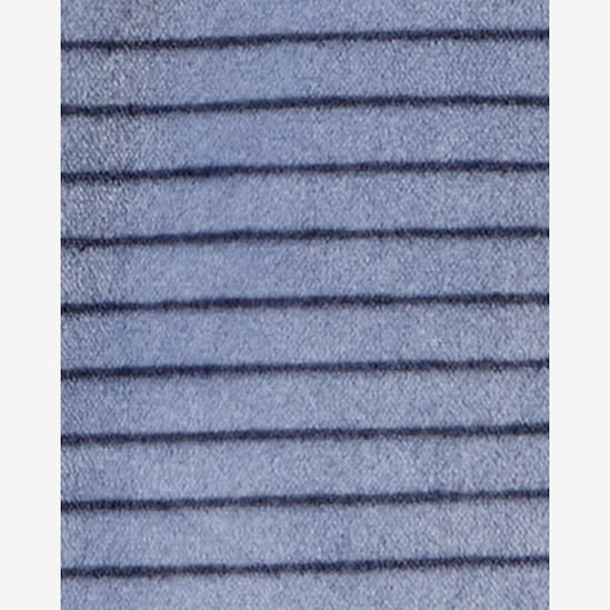Macacão bebê em plush listrado com touca - azul | Carter's