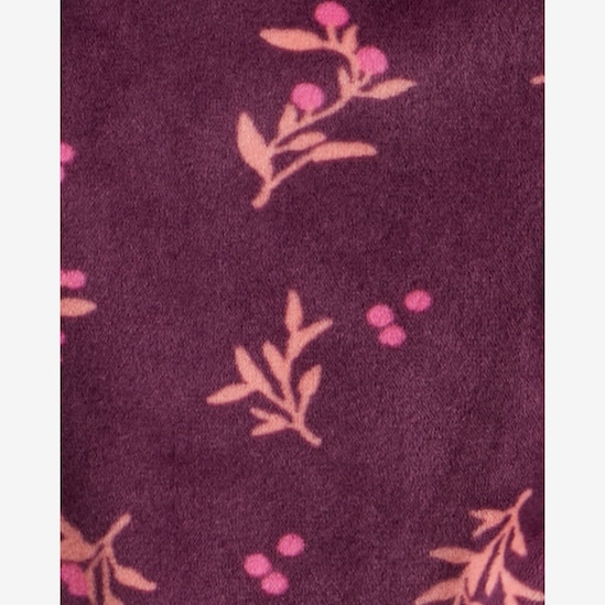 Macacão bebê em plush com faixa de cabelo - vinho | Carter's