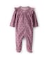 Macacão bebê em fleece coração - lilás | Carter's